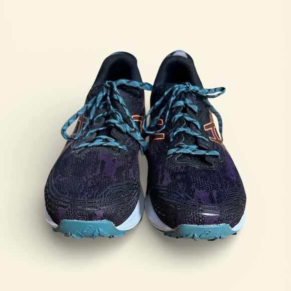 ASICS FujiLite 3 Trail Running Shoes Men’s 11.5 FlyteFoam Black Orange Purple - Picture 13 of 15